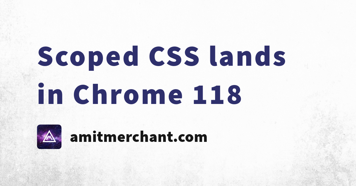 html scoped css
