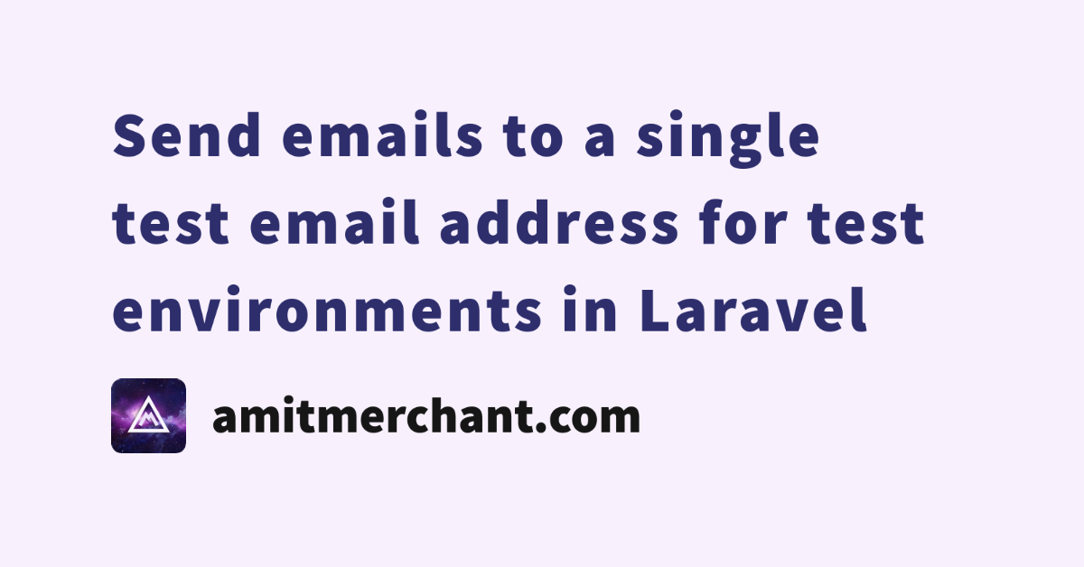 test email send laravel