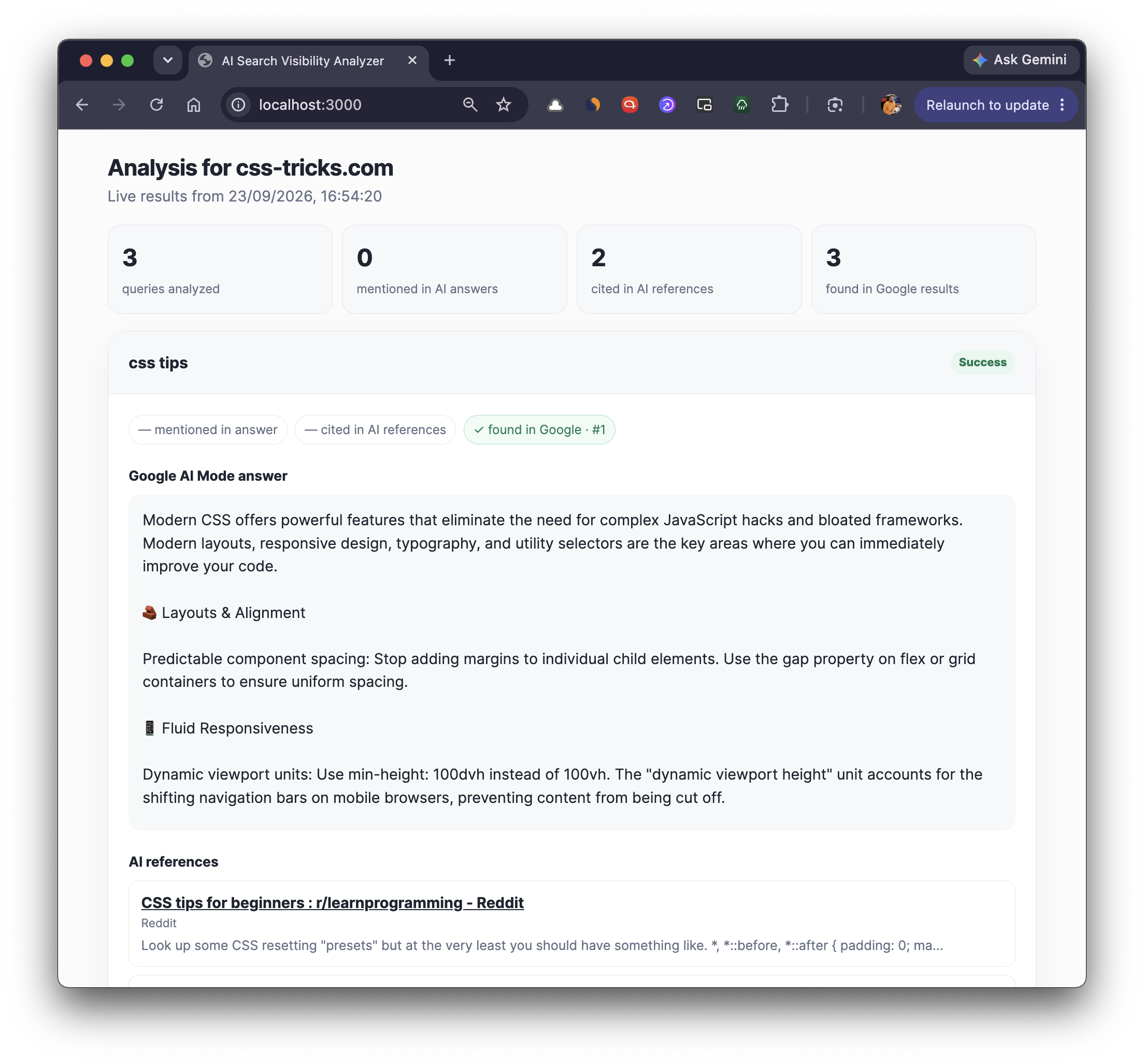 AI Analyzer Results