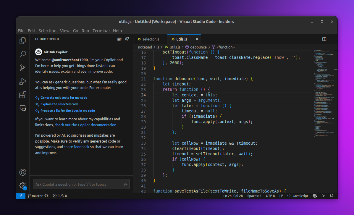 I Got Access To GitHub Copilot Chat Amit Merchant A Blog On PHP 