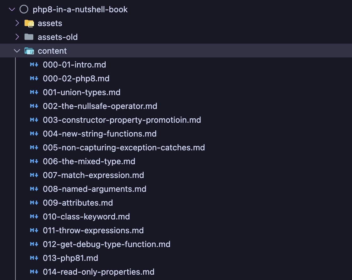 Content directory structure