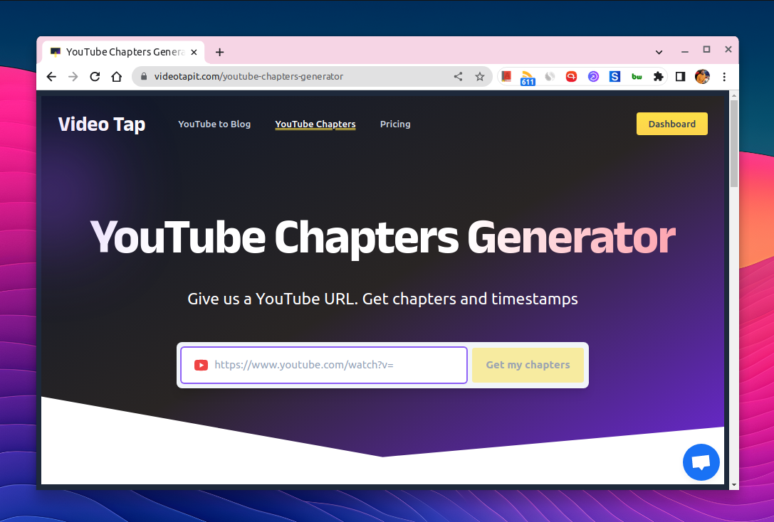 YouTube Chapters Generator